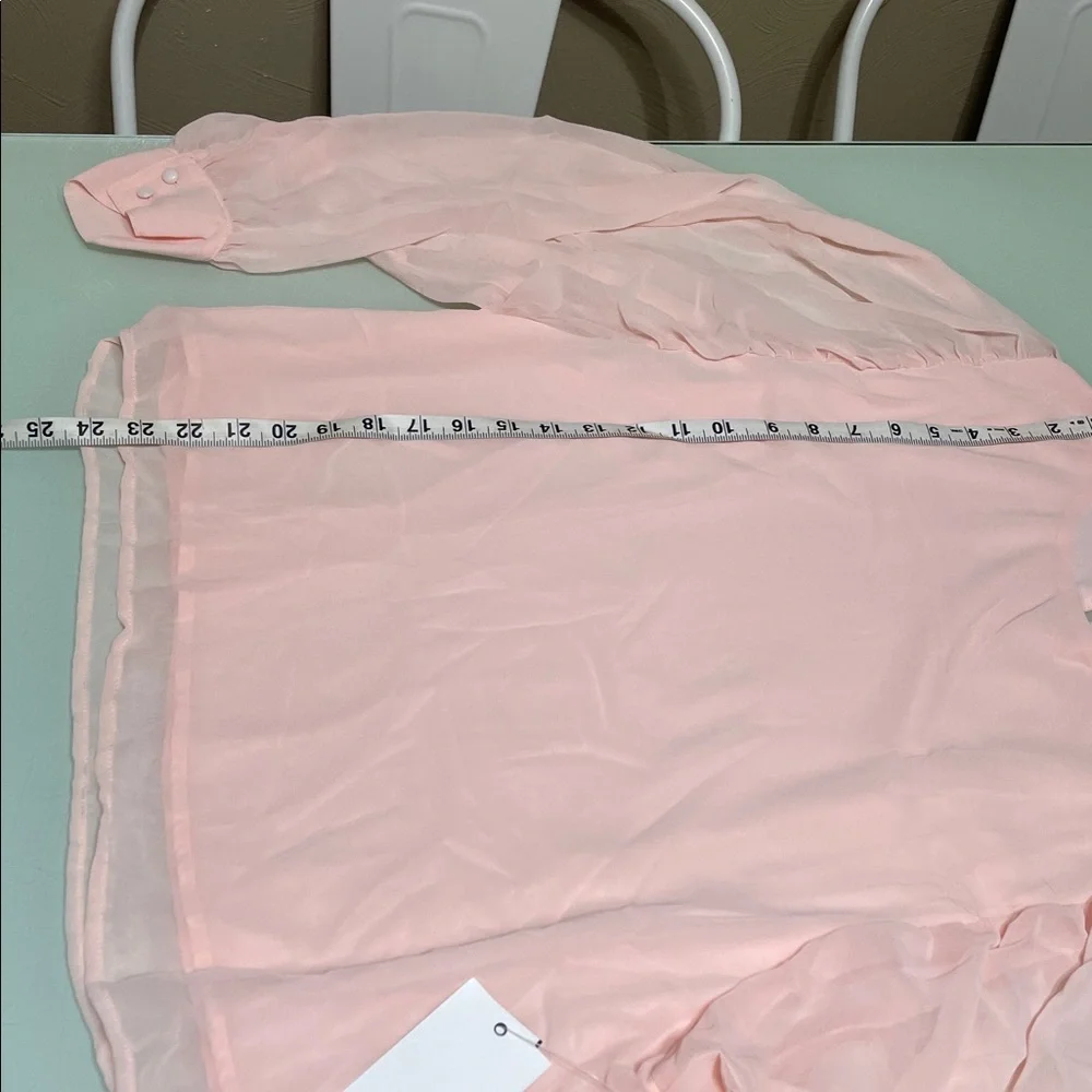 Elegant Blush Pink Women's Top - Picture 5 of 8